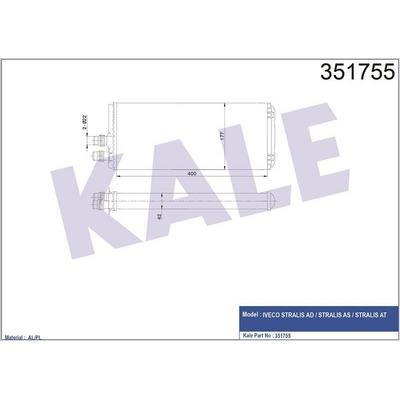 Kalorifer Radyatoru Stralis Ad / Stralis As / Stralis At KALE 351755