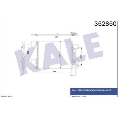 Klima Radyatoru Axor 457 Kurutucusuz KALE 352850