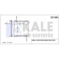 Motor Su Radyatoru Iveco Eurocargo I Iii 00>15 (Mt) / (Cercevesiz) [555×569×40] (Al Pl Brz) KALE 351390