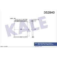 Motor Radyatoru Mercedes Benz Actros Atego Axor Om906(Su Depolu) KALE 352840