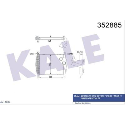 Turbo Radyatoru Mercedes Benz Actros Atego Axor Om906 KALE 352885