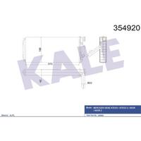 Kalorifer Radyatoru M-Benz Atego 98> Atego 2 04> -Axor 2 4140 04> Om457-Om904-Om906 KALE 354920