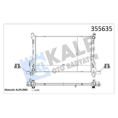 Motor Radyatoru Trafic Iii 1.6 Dci  KALE 355635