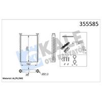 Kalorifer Radyatoru Mercedes Actros Mp4-Mp5 / Antos / Arocs / Atego 3 Euro 6 KALE 355585