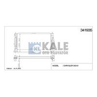 Radyator 300 M 2 7 V6 24V / 3 5 V6 24V 98 04 KALE 341935