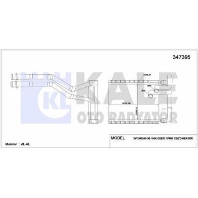 Kalorifer Radyatoru Hyundai I30 Kia Ceed 2007-2014 (148×210×26) KALE 347395