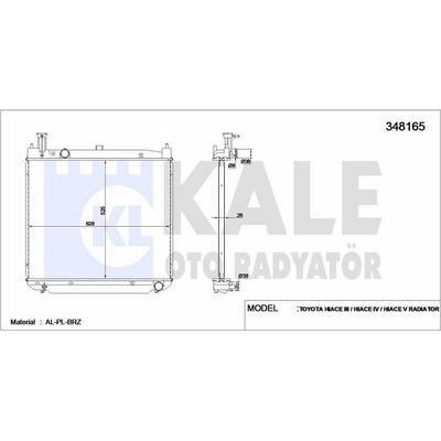 Motor Su Radyatoru Toyota Hiace 2001> Manuel Vites KALE 348165