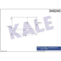 Motor Su Radyatoru Golf Iii Jetta Mekanik Sanziman 628×322×34 KALE 348240