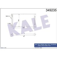 Motor Radyator Cordoba Ibiza Caddy Polo Classic 1 4 / 1 6 / 1 7 / 1 8 / 1 9 96> KALE 349235