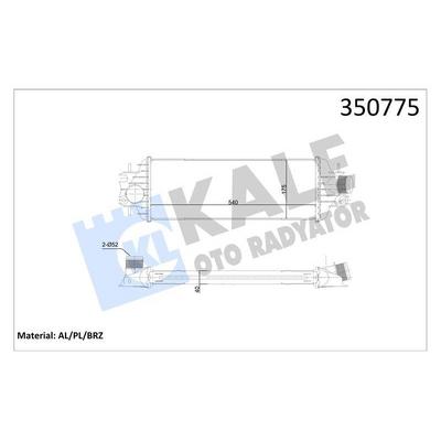 Turbo Radyatoru (Intercool) Renault Trafic Ii Nissan Primastar Opel Vivaro Vauxhall Vivaro KALE 350775