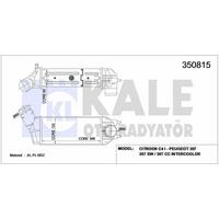 Turbo Intercooler Radyatoru P307 C4 1 6 Hdi 2 0Hdi 16V Olcu: (133 4×300×85) KALE 350815