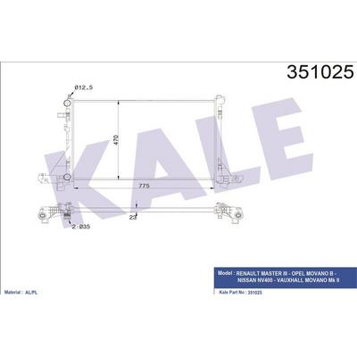 Motor Radyatoru Master Iii 2 3 Movano B Nv400 Vauxhall Movano Mk Ii KALE 351025