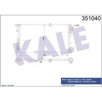 Motor Radyatoru Trafic Ii Vivaro Primastar Vauxhall Vivaro KALE 351040