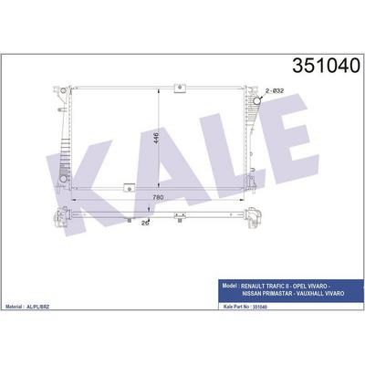 Motor Radyatoru Trafic Ii Vivaro Primastar Vauxhall Vivaro KALE 351040