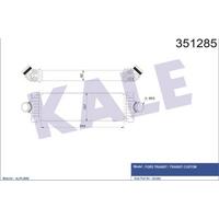 Turbo Intercooler Radyator Transit V347 11>14 V362 14 /> Custom 12 /> 2 2Tdci 155Ps Arkadan Ceker KALE 351285