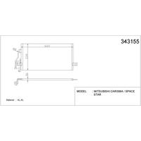 Klima Radyatoru Mitsubishi Carisma 1 6 1 8 1995 2006 KALE 343155