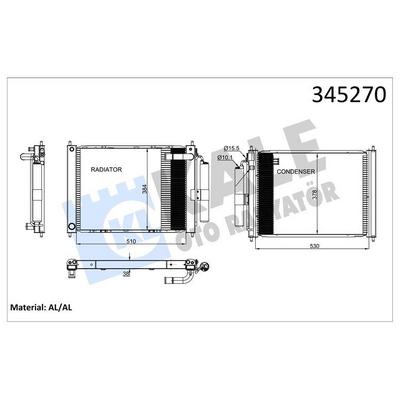 Klima Radyatoru Nissan Micra K12 Kasa 2003 2010 KALE 345270