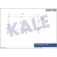 Klima Rayatoru Nissan Almera 2000> Primera P12 2002> KALE 345790