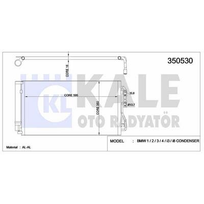 Klima Radyatoru Bmw F20 F21 F30 F80 KALE 350530