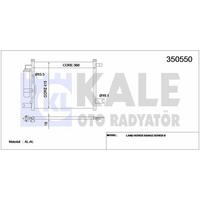 Klima Radyatoru (Kondenser) Aveo Daewoo Kalos 1 2 / 1 4 02> T200 (542×414×17) Kurutucu Ile KALE 350550