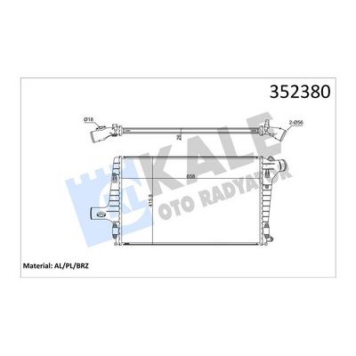 Turbo Radyatoru Audi A6 2 5Tdi 97>05 KALE 352380