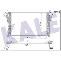 Turbo Radyatoru Intercooler Golf Vii 13> Passat 15> Tiguan 16> Touran 15> Audi A3 12> Tt 14> Leon 13> Kodiaq 16> KALE 352405