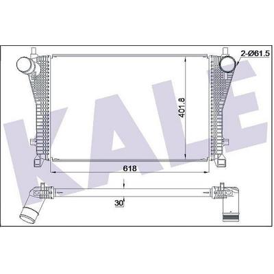 Turbo Radyatoru Intercooler Golf Vii 13> Passat 15> Tiguan 16> Touran 15> Audi A3 12> Tt 14> Leon 13> Kodiaq 16> KALE 352405