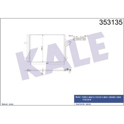 Klima Radyatoru  Focus Iii 11>17  1.6 Ecoboost  1.6 C Max Ii 11> 1.6 Ecoboost -2.0 Tdci KALE 353135