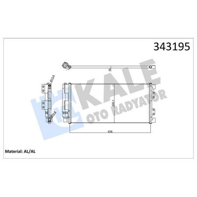 Klima Radyatoru Land Rover Freelander 1.8 2.0 98>06 KALE 343195