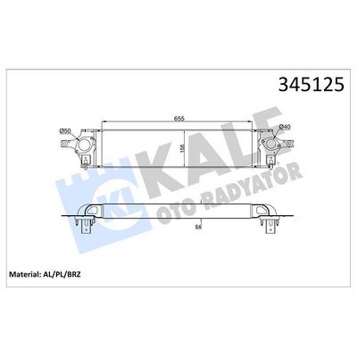 Intercooler Turbo Radyator Nissan Xtrail 2.0 Dci 2007 -> Koleos 2.0 Dci 2008 -> KALE 345125