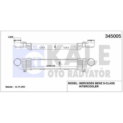 Turbosarj Radyatoru S-Class W220 99>05 KALE 345005