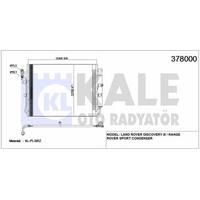 Klima Radyatoru (276Dt) Discovery 3 L319 04>09 Discovery 4 09>18 KALE 378000