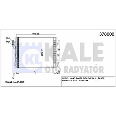 Klima Radyatoru (276Dt) Discovery 3 L319 04>09 Discovery 4 09>18 KALE 378000