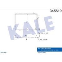 Klima Radyatoru W202 93>00 S202 97>00 C208 97>02 A208 98>02 W210 95>00 S210 96>00 R170 00>04 KALE 345510