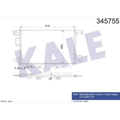 Klima Radyatoru W203 02>07 Cl203 02>08 S203 02>07 C209 02>09 A209 03>10 KALE 345755