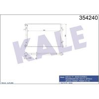 Motor Radyatoru (648×460) Caddy Passat Golf Jetta Octavia Touran Altea Superb 2.0Tdi Cfhc 04>13 KALE 354240