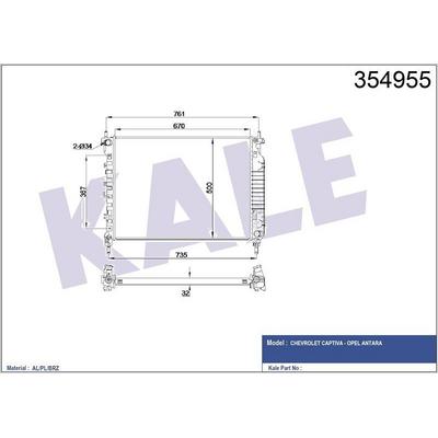 Motor Su Radyatoru M.T Captiva Antara KALE 354955