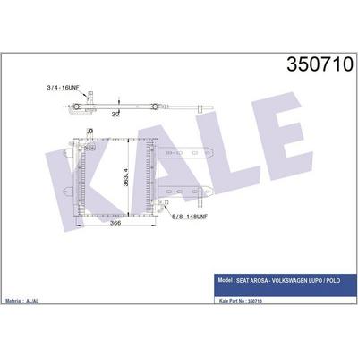 Klima Radyatoru Polo / Classic Lupo 1.6 / 1.4 / 1.3 94>99 KALE 350710