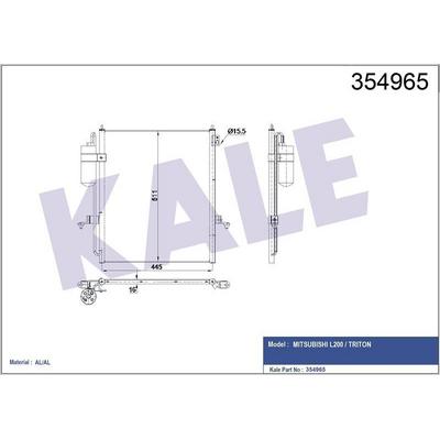 Klima Radyatoru Mitsubishi L200 2 5 Did Trition 2005 2015 KALE 354965