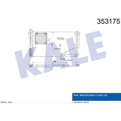 Klima Radyatoru W203 00>07 Cl203 02>08 S203 01>07 C209 02>09 R230 06>12 KALE 353175