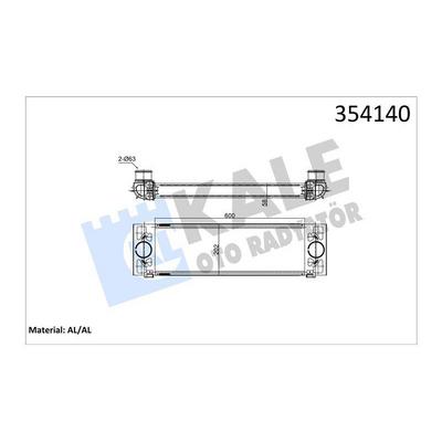 Turbo Intercooler Radyatoru Ford Transit 2.2 135 / 140Ps 11> 3.2 200Ps Tdci 06=> KALE 354140