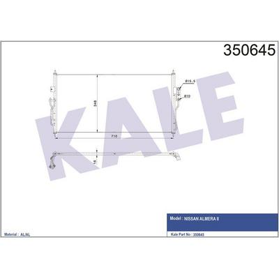 Klima Radyatoru Almera Almera 1.5 1.6 06> 711×338×16 KALE 350645