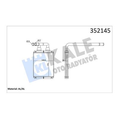 Kalorifer Radyatoru Kia Picanto 1.0 1.1 2004> KALE 352145