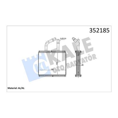 Kalorifer Radyatoru Mazda 323 Pv 96-98 323 Cv 323 Fv 323 Sv 94-98 323 F Vi 98-> KALE 352185