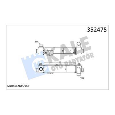 Intercooler Kia Sorento 2.5 Crdi 2002> (Turbo Radyatoru) KALE 352475