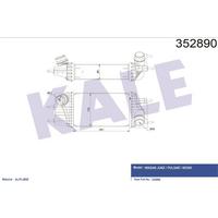 Intercooler Nissan Juke 1.5Dci 2010> Pulsar 1.5Dci 2014> Turbo Radyatoru KALE 352890