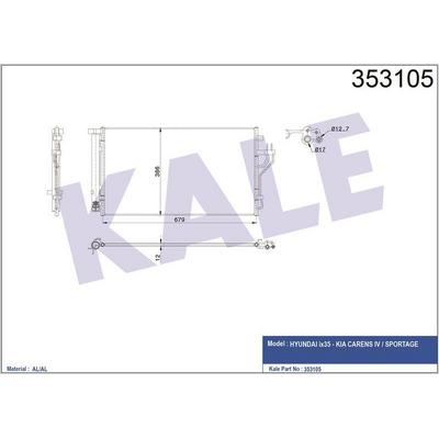 Klima Radyatoru Ix35 Sportage 1.6 Benzinli 2010> KALE 353105