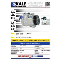 Klima Kompresoru Bmw N52 E81 E82 E87 E92 E90 E84 F01 E83 F25 E70 Z4 E89 KALE 349565