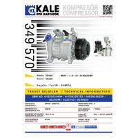 Klima Kompresoru Bmw N47 N20 F20 F22 E90 E93 F30 F80 F34 F10 E84 E89  KALE 349570