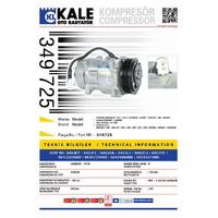 Klima Kompresoru Berlingo C5 I C5 Ii Jumpy Xantia Xm Xsara Jump KALE 349725